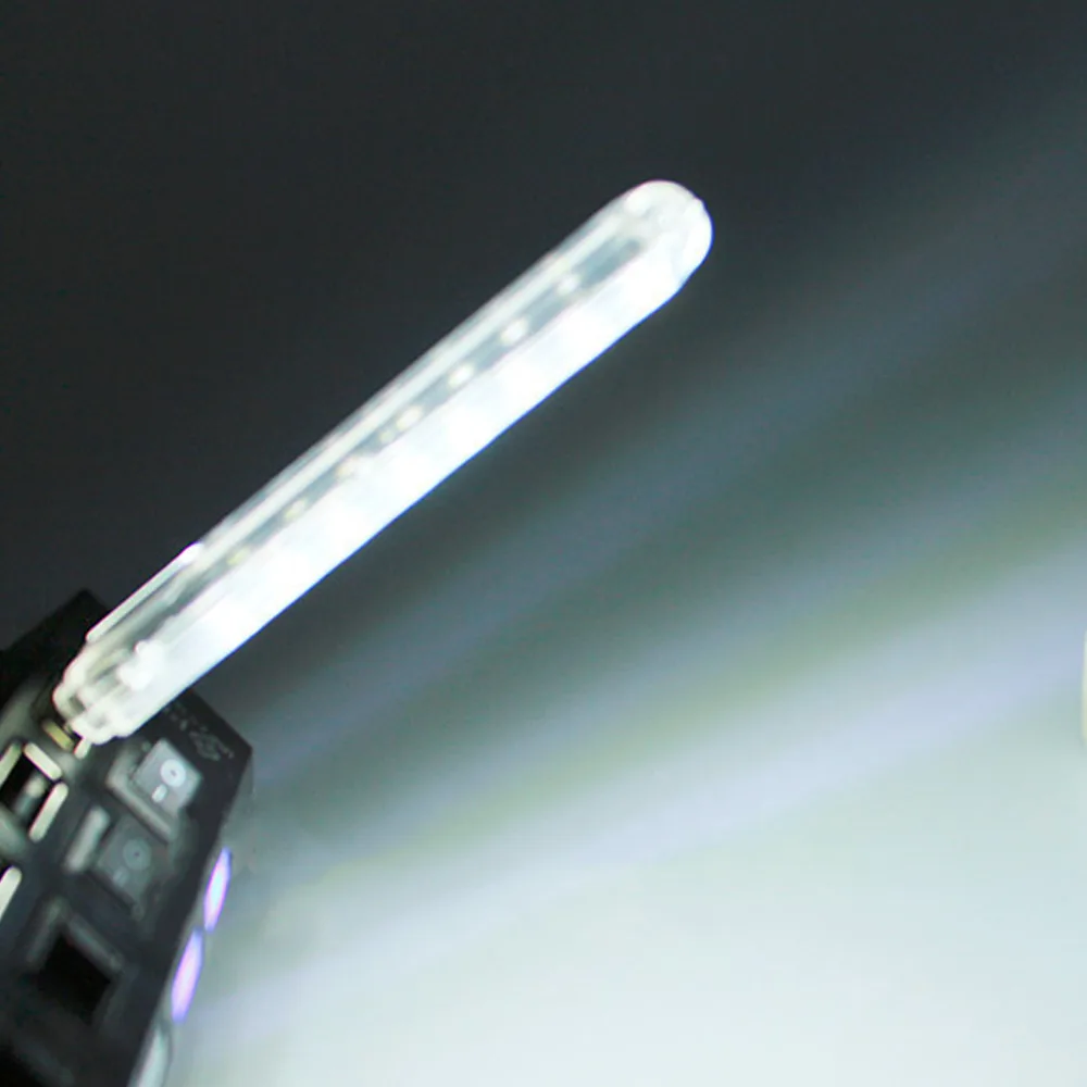 1 шт. мини ночник настольная книга для чтения 8 светодиодов USB 5 В лампа кемпинга ПК