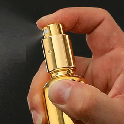 Spray Pump Золотой пустой макияж установка спрей духи стеклянная бутылка, масло лосьон насос, капельница, редуктор Золотой стеклянный контейнер - Цвет: Spray Pump