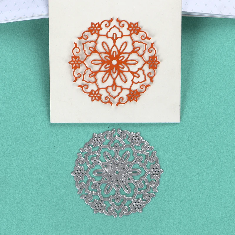 Металлические Вырубные штампы duрождения круглые цветы шаблоны трафаретов