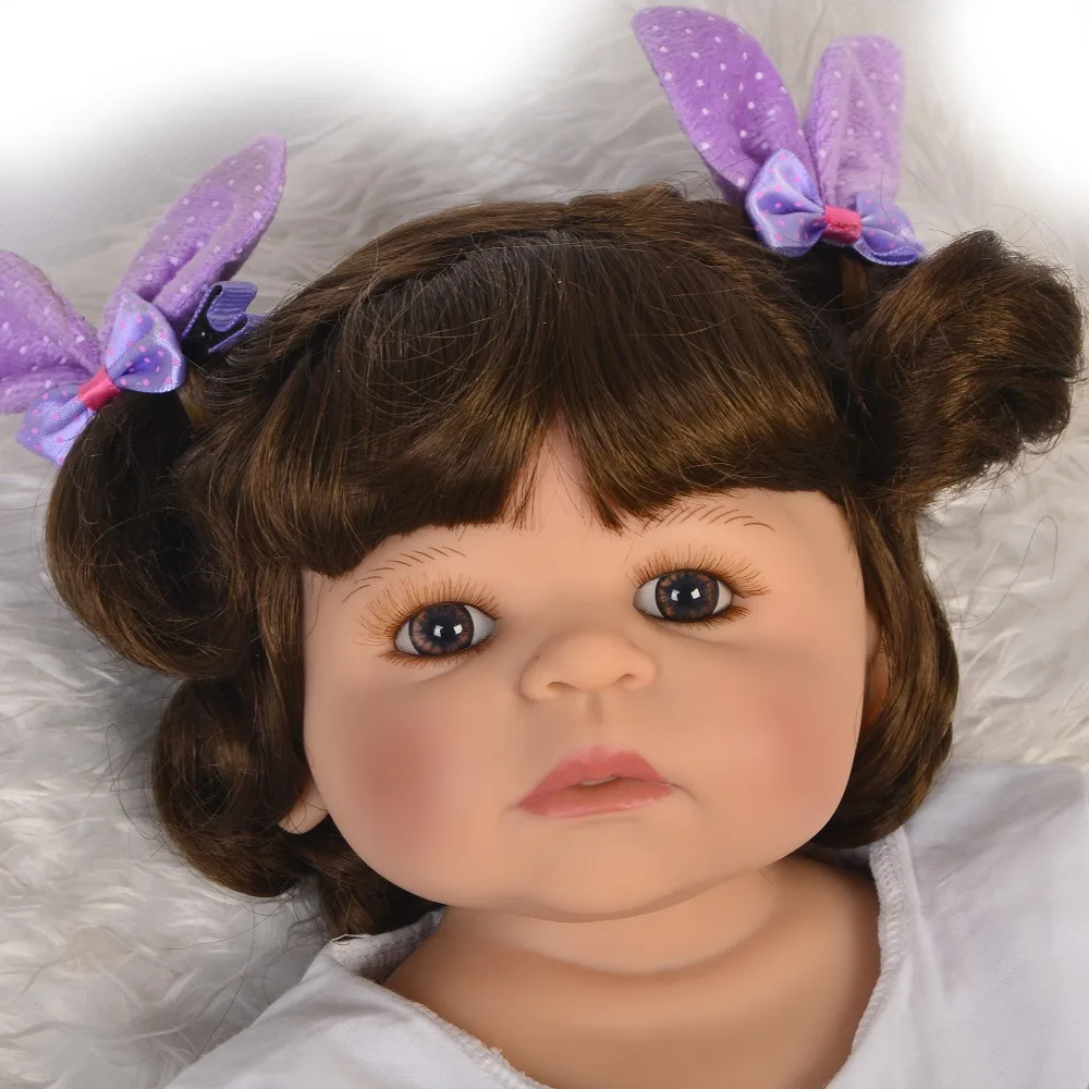 Модная Кукла живой Bebe Reborn toys 55 см Силиконовая виниловая девочка с 1 шт. мини