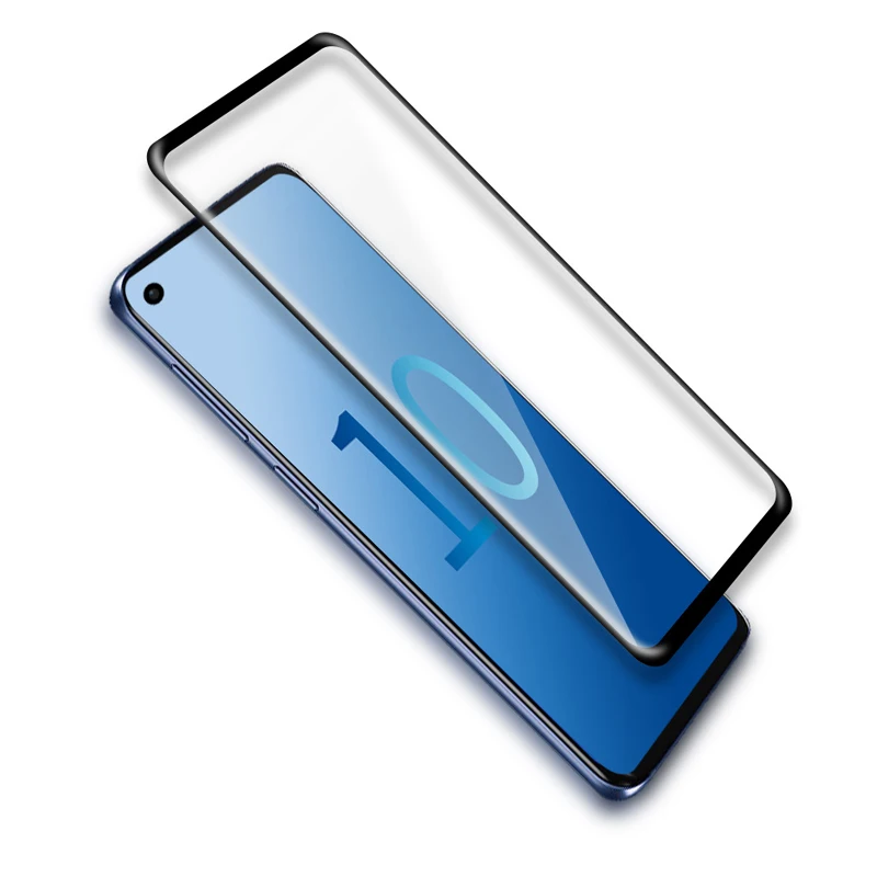 3D изогнутое закаленное стекло для Samsung Galaxy S10 2 шт. полное покрытие экрана Защитная