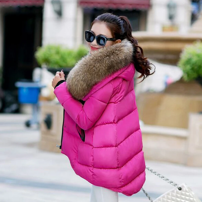 Большой натуральный мех новинка 2018 модная зимняя куртка Женская Асимметричная