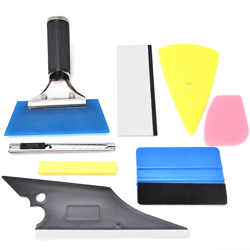 

8 In 1 Car Auto Window Tint Tool Kit Vinyl Film Tinting Squeegee Scraper Applicator Car Accessories Outdoor Tools