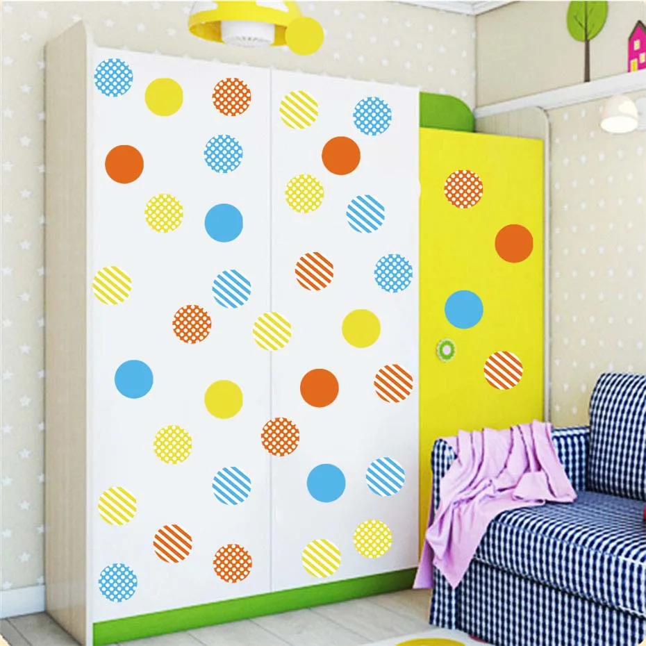 Рождественская Наклейка на окно смешанные полоски в горошек наклейка стену для