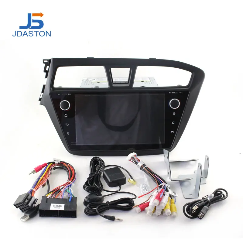 JDASTON Android 10 автомобильный мультимедийный плеер для Hyundai I20 2015 2018 4G + 64G GPS Навигация