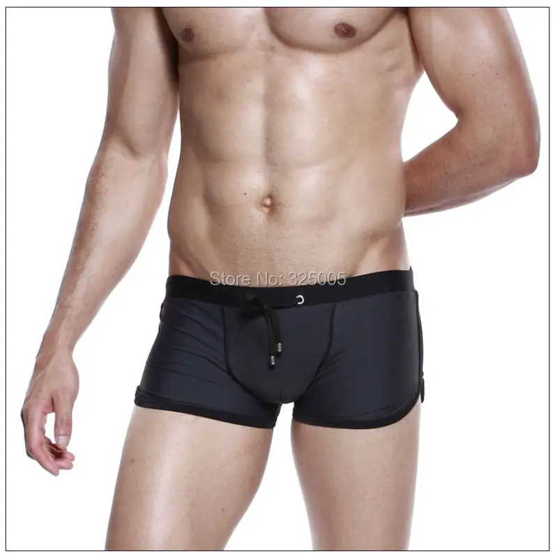 Новые дизайнерские мужские Плавание стволы сексуальный мужской носить темно