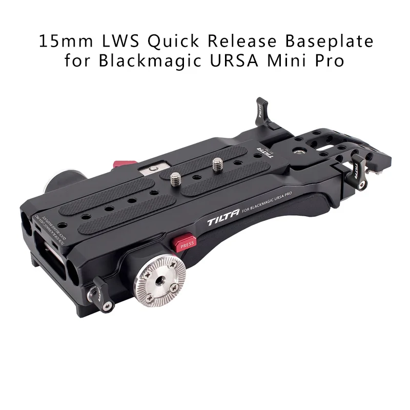 Tilta BS-T95 Black 15 мм LWS БЫСТРОРАЗЪЕМНАЯ опорная пластина для камеры Blackmagic URSA Mini Pro |