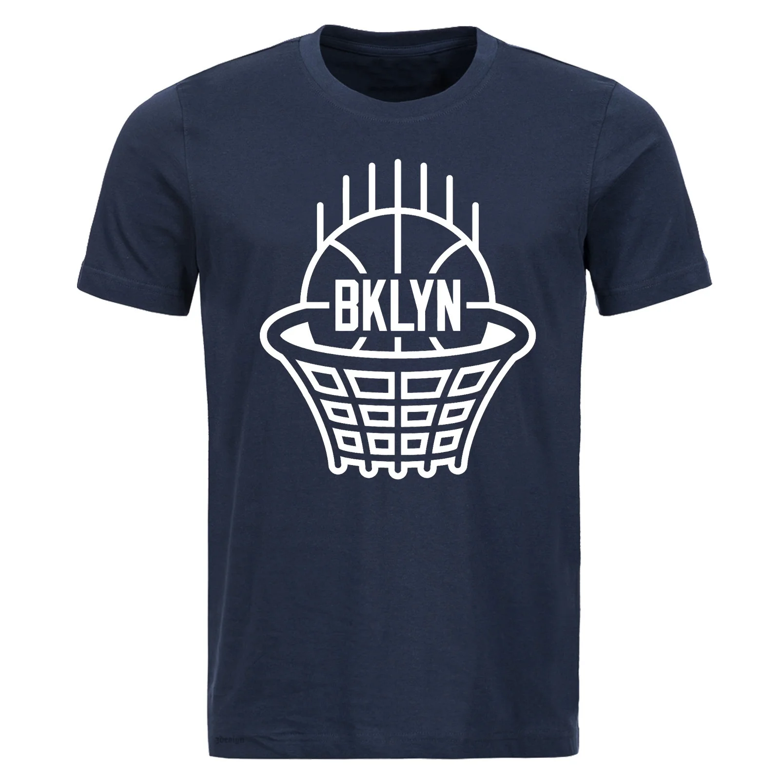 Новые мужские футболки с логотипом из Бруклина Нетс хлопковые рубашки