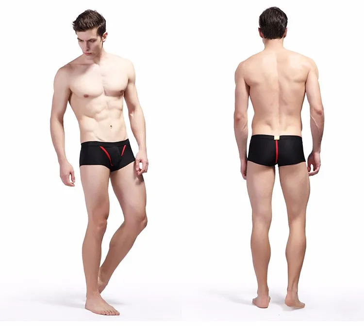 WJ Мужское нижнее белье боксеры Cueca Masculina скольжения Homme Мужское нижнее белье боксер Homme трусы брендовая одежда спандекс мужские боксеры