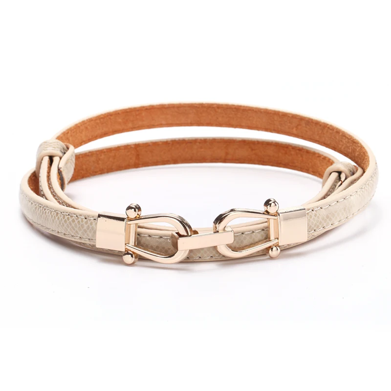 Для женщин тонкой кожи Коускин пояс Украшение платье ремень упрощенный юбка мода