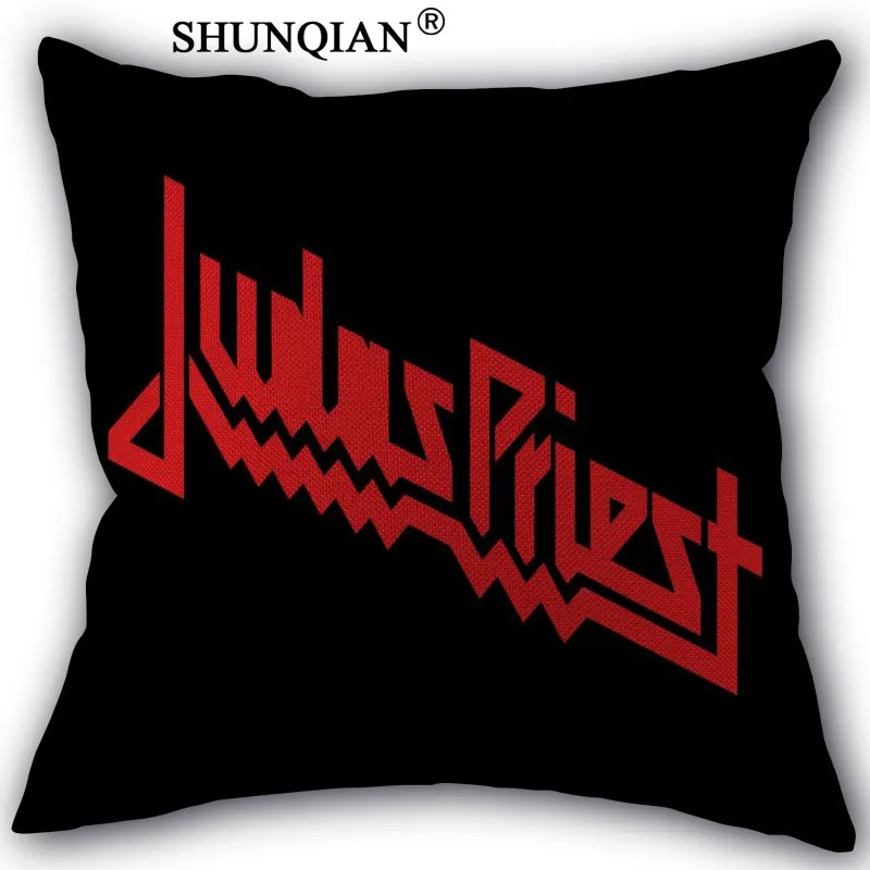 ShunQian Наволочка на заказ Judas Priest домашний текстиль квадратная 45X45 см декоративное хлопковое белье Наволочка Новогодняя наволочка