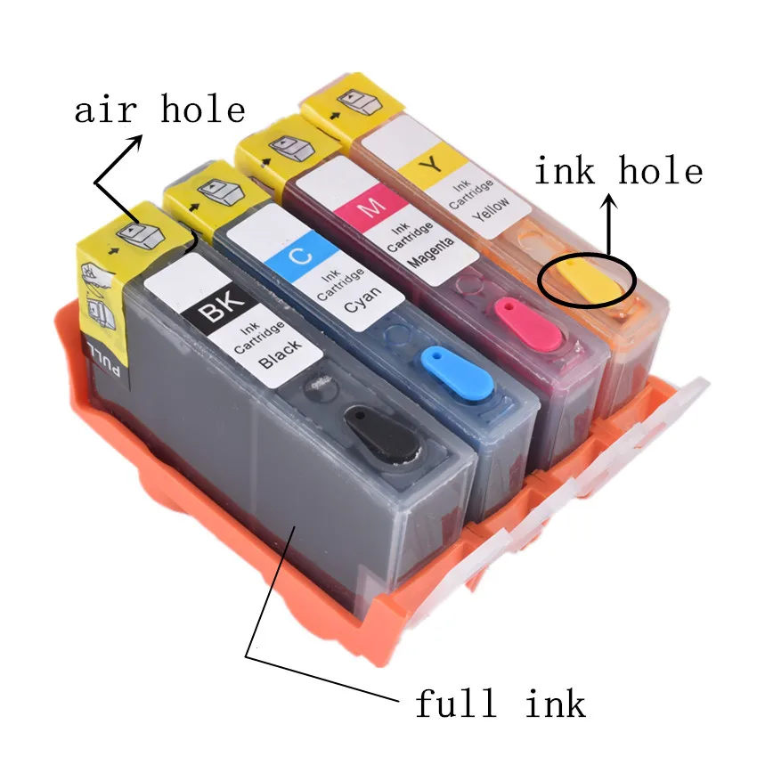 

BLOOM compatible for hp 364 Refillable ink cartridge for HP B210a B210c B210d 3070A 3520 3522 3524 4620 + for hp Dey ink 400ML