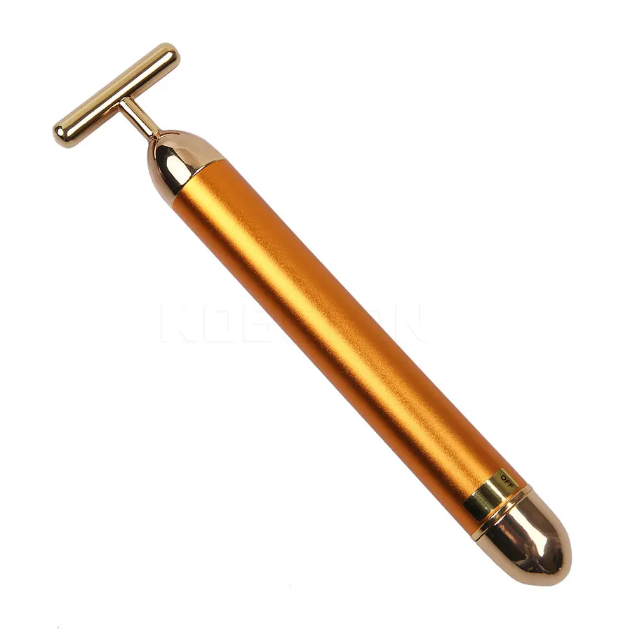 

Face Slimming Technology 24K Golden Energy Beauty Bar Facial Lifting Up Anti-Aging Massager Vibration Stick Skin Care Tool