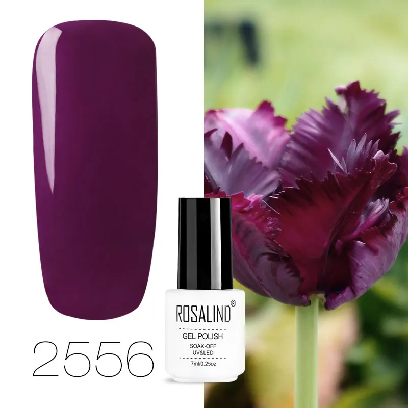 2556 ROSALIND гель лак Гибридный гвоздь искусство Полупостоянный УФ набор гель-лаков для ногтей для маникюра замочить от гель лак белый праймер - Цвет: 2556