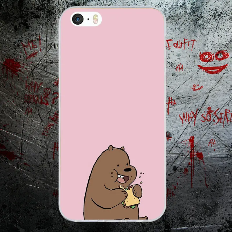 Чехол для iphone 6 Ice We Bare Bear Fighting Panda стильные мягкие чехлы обложки iPhone 4 4S 5 5S SE 6S 7 8 X