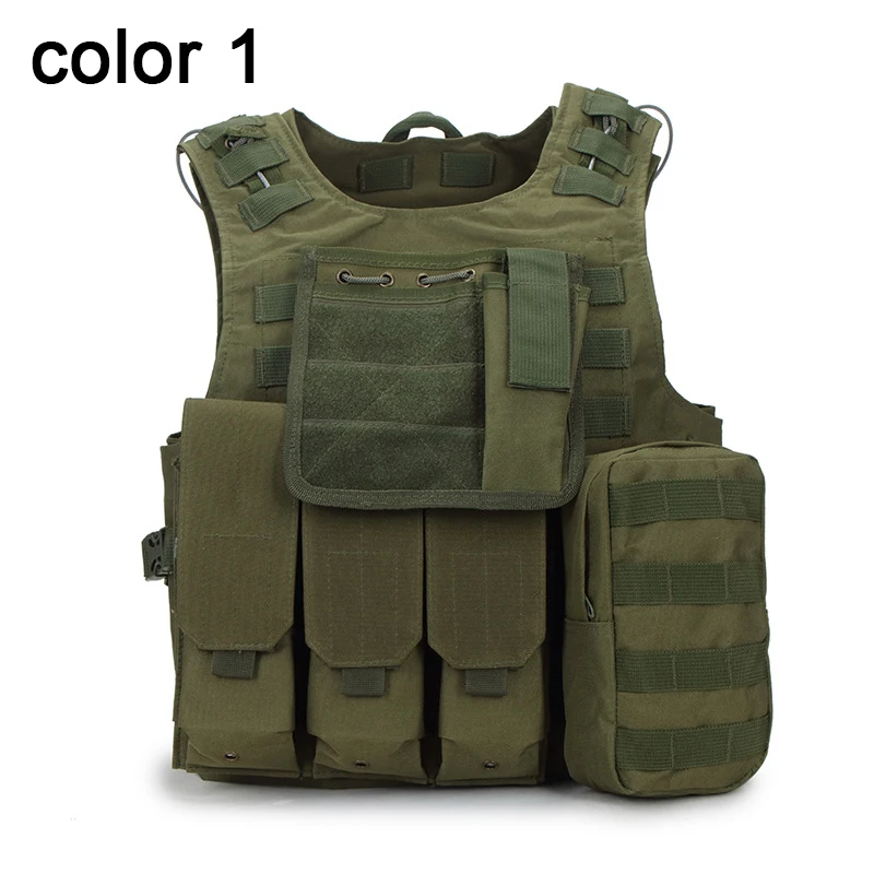 green USMC страйкбол CS Военный Тактический Жилет Molle боевой штурмовой плиты Перевозчик тактический жилет верхняя одежда охотничий жилет - Цвет: green