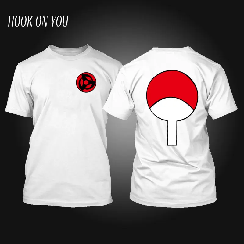 Футболка с Наруто аниме футболка Akatsuki Kakashi Gaara Hokage Uchiha Itachi сасуке шариган Мужская