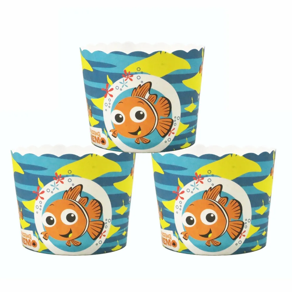 50 шт./пакет милая бумага в поисках Немо чашка для выпечки кекса свадьбы дня