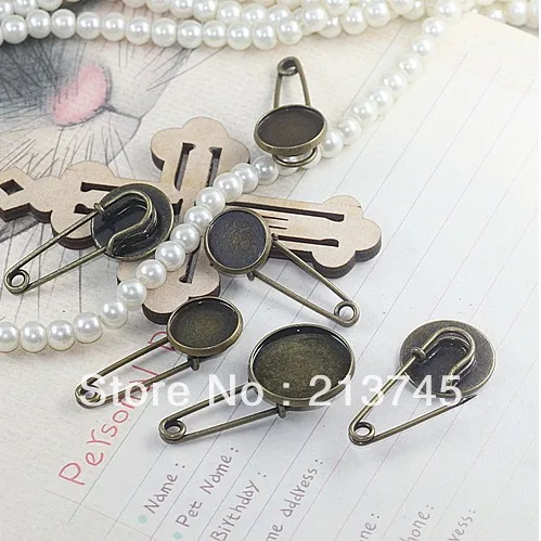 

Бесплатная доставка, оптовая продажа, 100 шт./лот старинная бронзовая Камея, пустая, подходит для кабошона 12-20 мм, камея, брошка, безопасный лот...