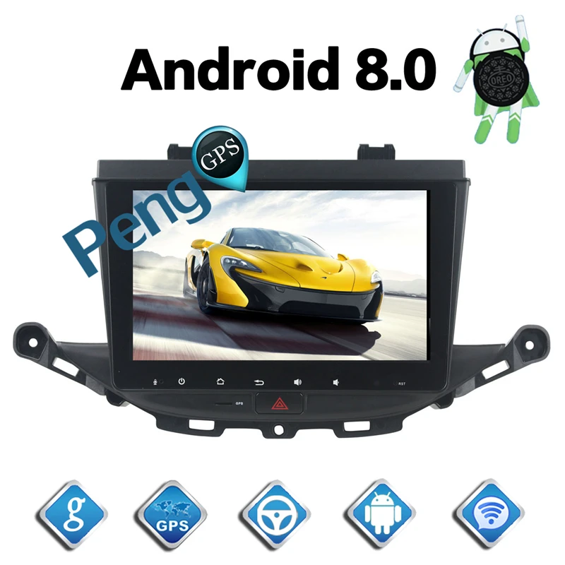9-дюймовый 2 Din Android 8 0 автомобильный CD DVD-плеер ядер GPS-навигация для Opel ASTRA K 2016 2017