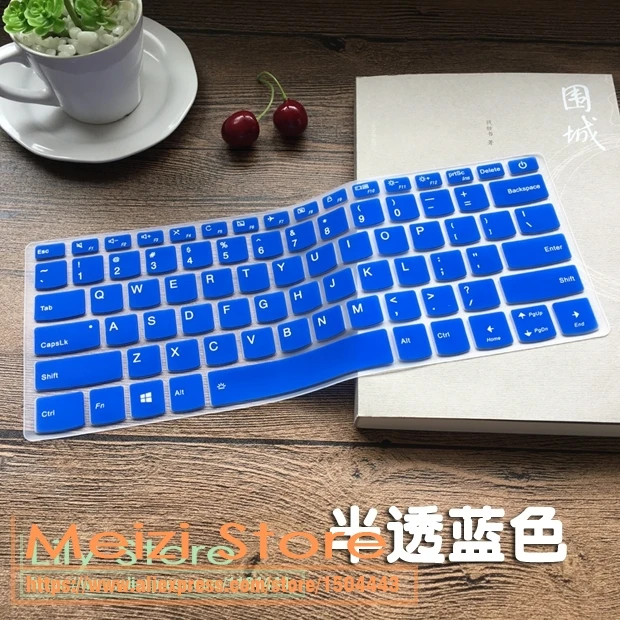 blue 14 дюймов Тетрадь клавиатура покрытия кожи протектор для Lenovo IdeaPad 520 S 14 ''520s-14ikb 14ikb Flex 5 14 320 s 120 s 320-14 - Цвет: blue