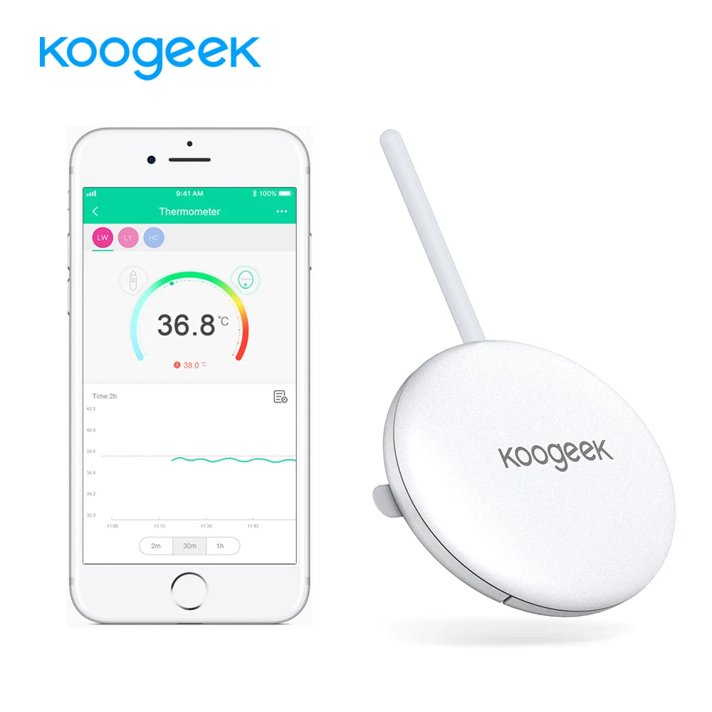 Умный детский термометр Koogeek профессиональный беспроводной 4 0 без беспокойства 10