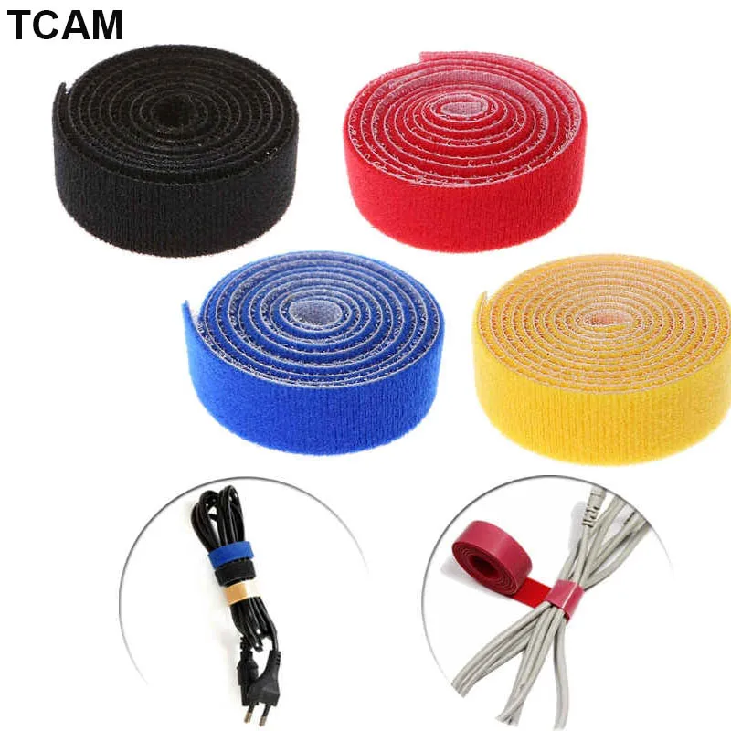 Многоразовые нейлоновые крепления кабельные стяжки повязки 1 м моталки