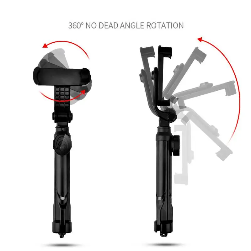 Беспроводная Bluetooth селфи-Палка с поворотом на 360 градусов мини-штатив выдвижной