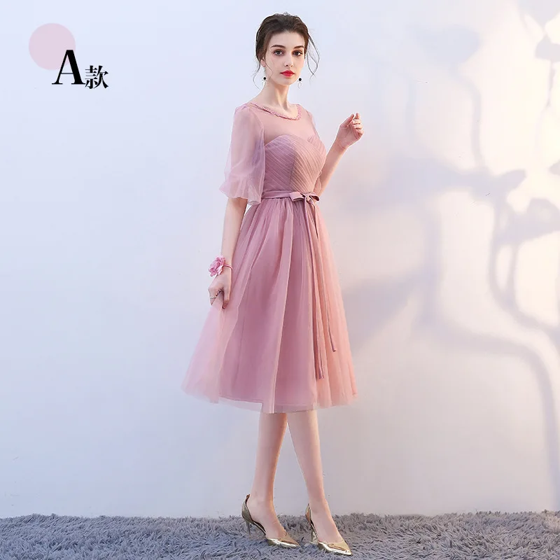 Pink A Roayl Синие атласные платья свидетельницы длинное Формальное свадебное платье выпускного вечера отражающее платье robe de soiree vestido de noiva женское платье - Цвет: Pink A