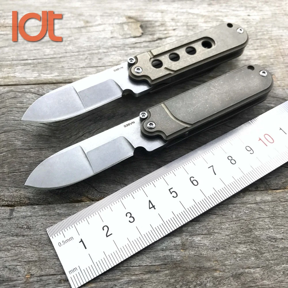 Складной нож LDT Bean Thorn Gen2 с титановой ручкой S35VN походные ножи для выживания
