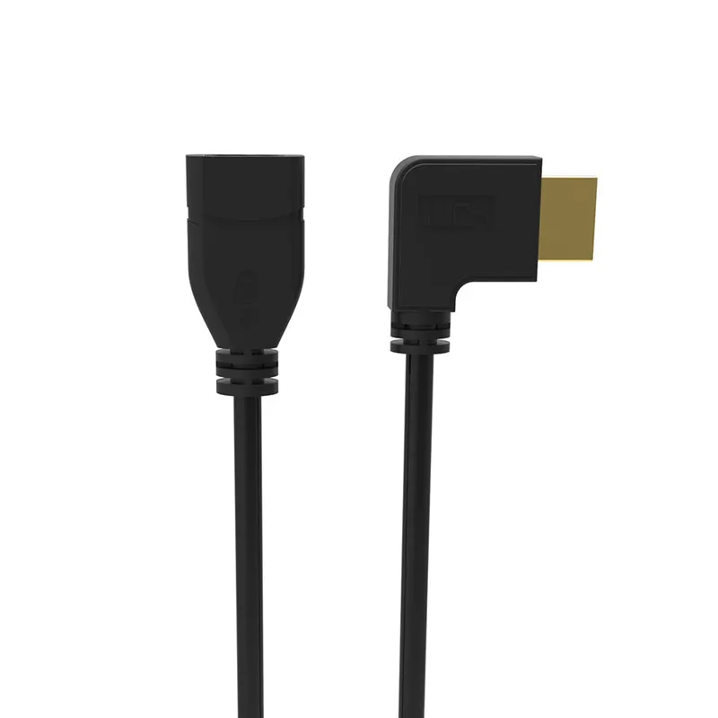 Robotsky 0,5 м Высокоскоростной HDMI удлинитель 90 градусов прямоугольный Мужской к женскому HDMI кабель для HDTV компьютерный проектор
