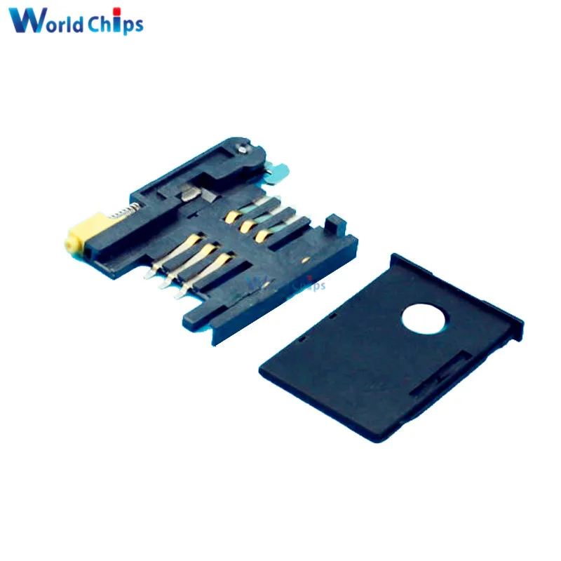 6 контактный разъем для sim карты GSM 3G модуля SIM908 SIM900|slot sim|3g modulesim900 gsm module |
