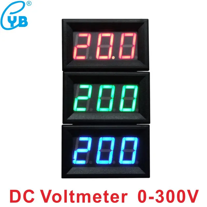 Цифровой светодиодный мини дисплей модуль DIY Красный Синий DC 3 30V 0 300V вольтметр