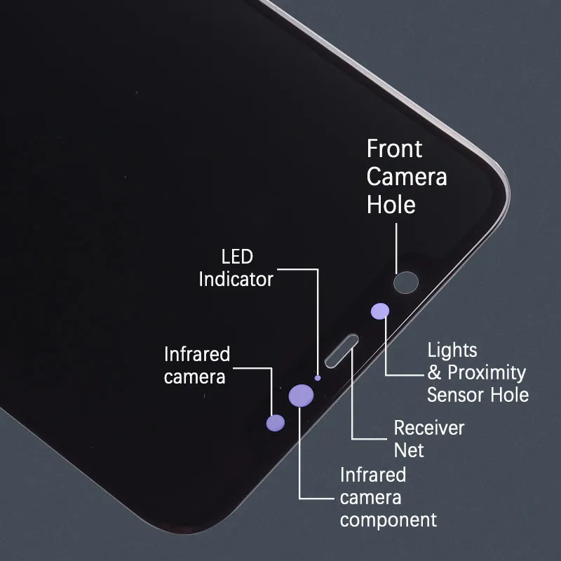 Дисплей для Xiaomi Mi 8 LCD в сборе с тачскрином 6.21'' черныйсплей