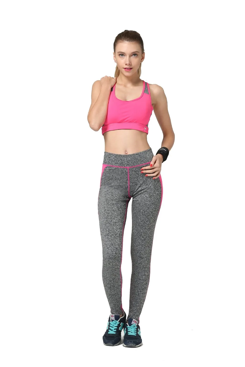 Бесплатная доставка Дамы Кальсоны Йоги Спортивные твердые Лоскутная тренировки