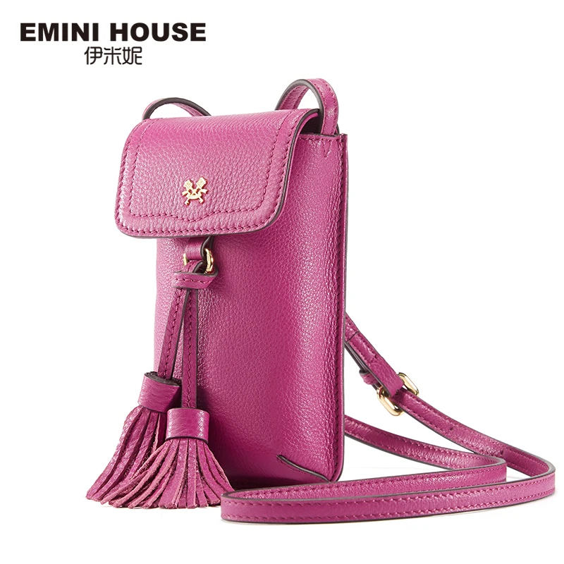 Эмини дом 8 цветов Сумки из кожи для Для женщин кисточкой Телефон девушки сумка