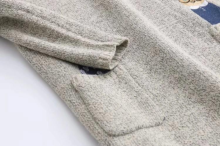 Cat Pattern Embroidery Sweater Women Winter 2019 Long Sleeve And Pullovers Casual Knitted Sweaters Female Top | Женская одежда
