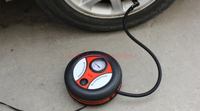 Портативный воздушный компрессор 260PSI 12 В прикуриватель штепсельная Вилка для