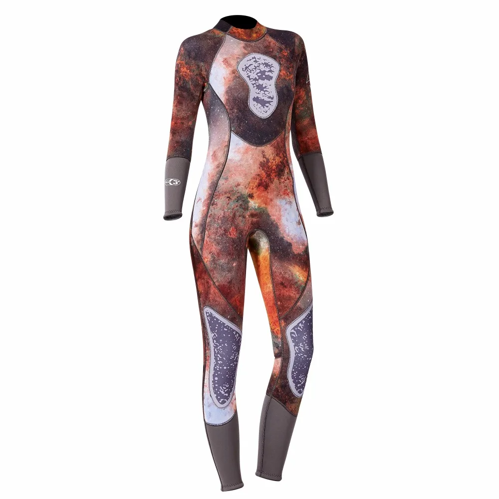 Дайвинг и парус Камуфляж для мужчин женщин 3 мм гидрокостюм подводной охоты