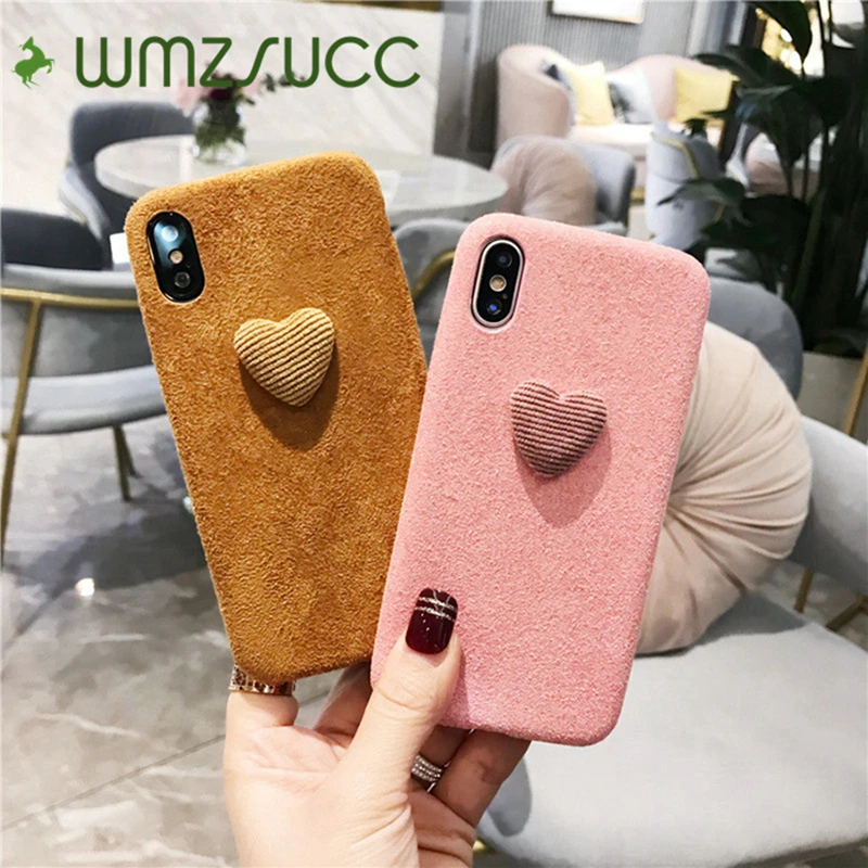 WMZSUCC Винтаж ручной работы вельвет сердце Форма плюшевые мягкие чехол для