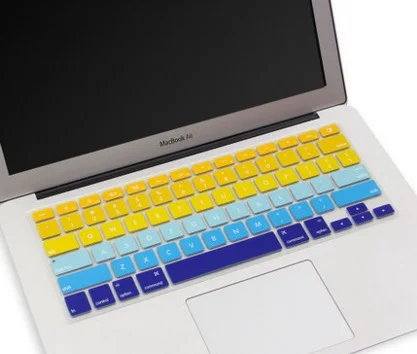 Силиконовая Радужная наклейка с цветочным рисунком защитное покрытие для