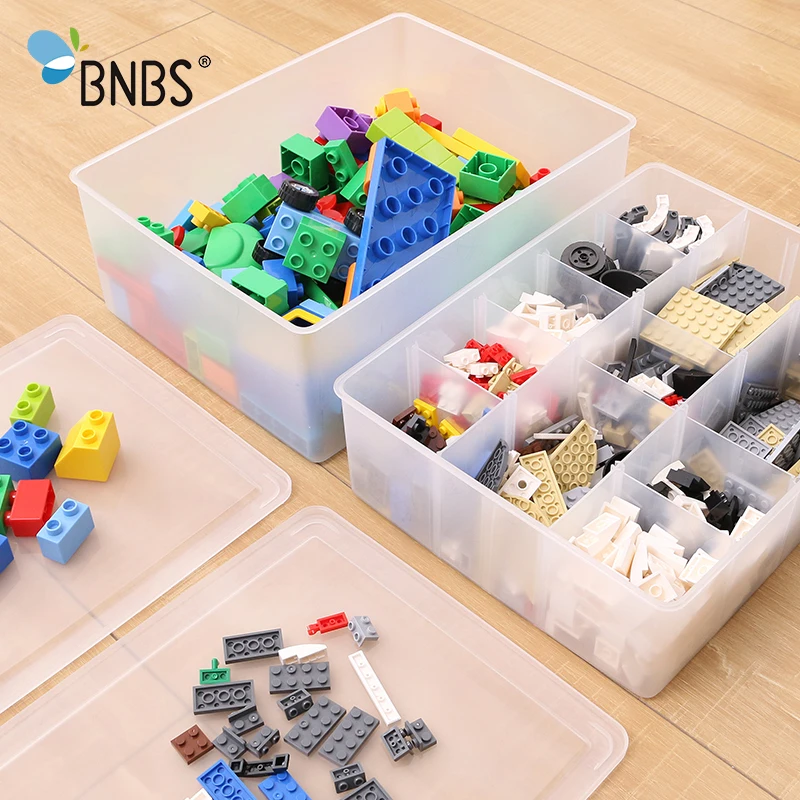 

BNBS Kids Solider Toys Organizer Box Building Blocks Mini Toys Storage Box With Covered Can Adjust The Storage Space