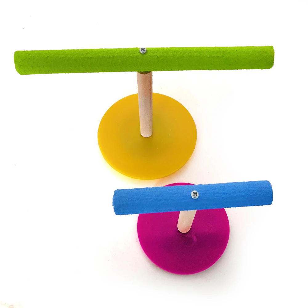 1 шт. матовая деревянная подставка для попугая поддержка забавного стоячий