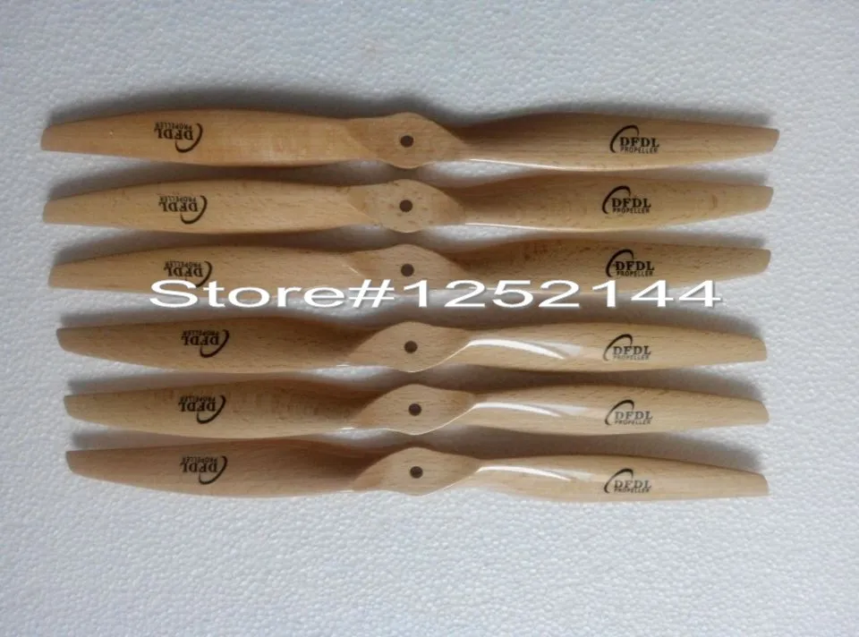 DFDL 2 шт./лот 12X5/12x 6/12x 7/12x8 CW CCW Деревянный/бук Пропеллер для RC электрический самолет