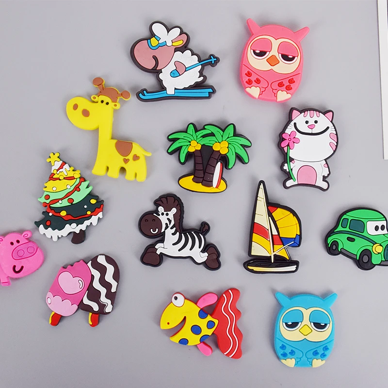 Мини мультфильм животных силиконовые магниты белая доска холодильник стикер