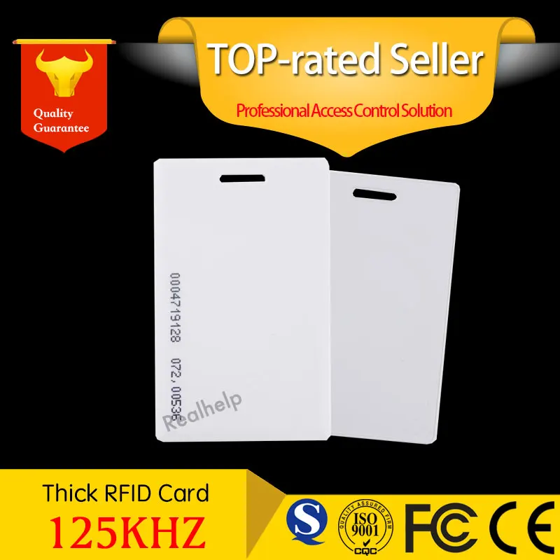 

RFID EM толстая карта 125 кГц, раскладушка, бесконтактные идентификационные карты rfid EM4100 толщиной 1,2 мм, безопасная клавиатура управления доступ...