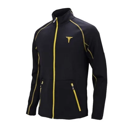 Black gold Jacket TIBHAR, спортивная одежда для настольного тенниса, новая куртка, тренировочный костюм с брюками, трикотажный свитер для пинг-понга - Цвет: Black gold Jacket