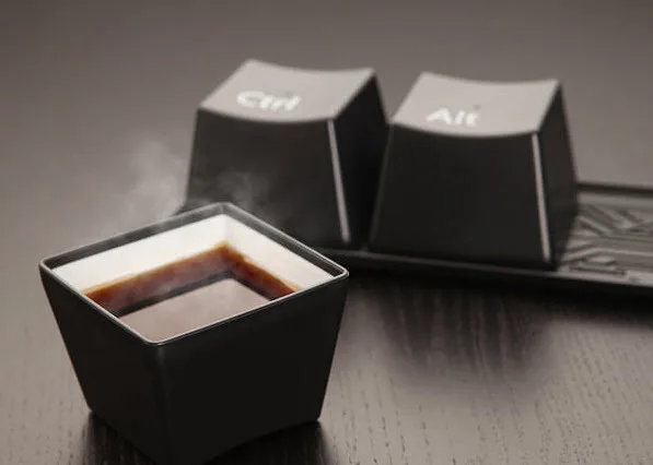 Творческий простой чашки клавиатура Чай кружка для кофе CupContainer 3 шт./компл. вакуум