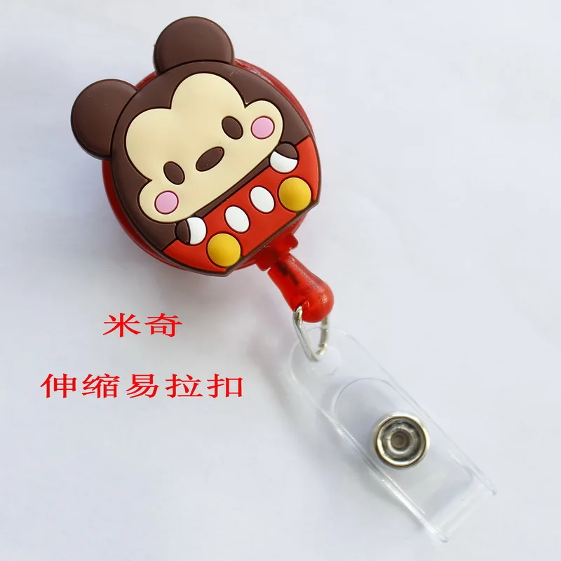see chart 1 шт. мультяшная Выдвижная Тяговая катушка для бейджа ID Lanyard имя бирка карта держатель бейджа Катушки поставки для доктора медсестры - Цвет: see chart