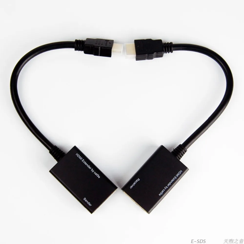 Новый высококачественный проводной HDMI удлинитель 30 м Отправитель/приемник от